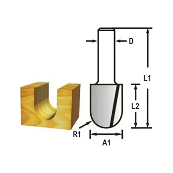 Frézka MAKITA Žlábkovací fréza stopka 8 mm,6,35x12,7x44 mm D-47830
