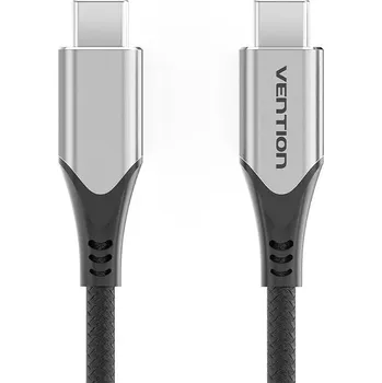 Datový kabel Vention USB‑C na USB‑C kabel 60 W, 1 m, šedý