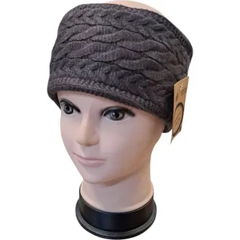 Zimní čelenka Dámská zimní termo čelenka Hnědá