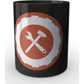 Sběratelský sportovní předmět Černý hrnek 142. prapor oprav (Klatovy) - černá