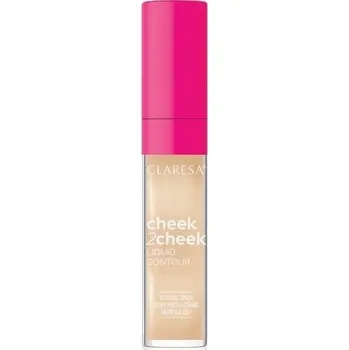 Rozjasňovač Claresa CHEEK2CHEEK LIQUID CONTOUR tekutý rozjasňovač 02, 7,5 g