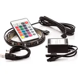 OPTY LED pásek 2ks, 2x 30cm, do USB, 9 diod, dálkový ovladač, 16 barev, samolepící LED pásy