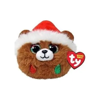 plyšák Beanie Balls Pudding - świąteczny miś