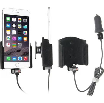 Brodit držák do auta na Apple iPhone Xs Max/8/7/6s/Plus bez pouzdra,s nabíjením z cig. zap/USB,samet, doprava ZDARMA!