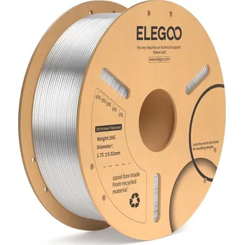 3D tisk ELEGOO PLA+ 1.75, 1kg, čirá