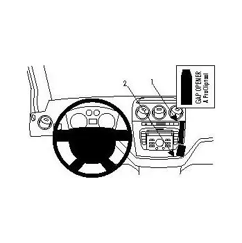 Brodit ProClip montážní konzole pro Ford Tourneo/Transit Connect 10-13, na střed