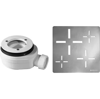 Sifon Gelco vaničkový sifon průměr otvoru 90 mm krytka chrom KSM107CH-SN90