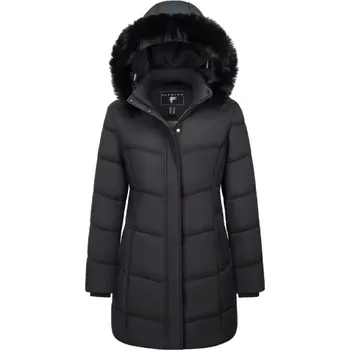Dámská zimní bunda s odnímatelnou kapucí (velikosti od S až do XXL) Barva: Černá, Velikost: S