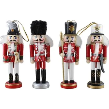 Dekorativní svítidlo Artezan Dřevěná sada AWNC13R-4 louskáčků 4ks 13cm