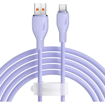 Datový kabel Baseus Pudding kabel USB-A / USB-C / 100W / 2m / fialová / P10355703511-B4