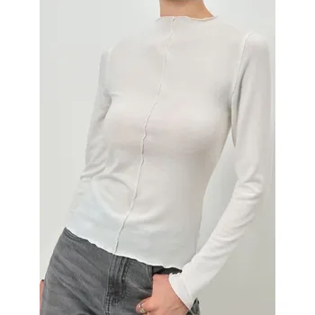 Dámská halenka Sinsay - Halenka s volánky - krémová - 616EU-01X - 616EU-01X-XS