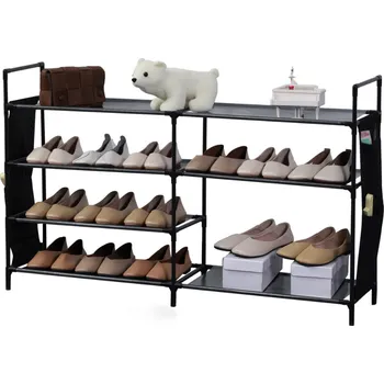 Botník Herzberg Home & Living 7vrstvý úložný botník Herzberg -112x70cm černý