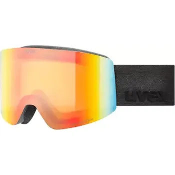 Uvex Provoque FM lyžařské brýle black matt/rainbow - yellow