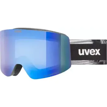 Sjezdové lyžování Uvex Provoque FM lyžařské brýle black matt/blue - green