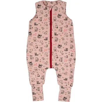 Zavinovačka ESITO | Spací pytel s nohavicemi Zvířátka Salmon - lososová / 9 m - 36 m