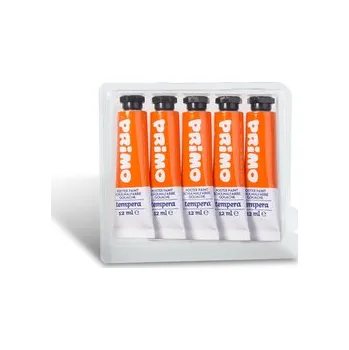 Výtvarná barva Temperová barva PRIMO, 12ml, 5ks, oranžová, tuba