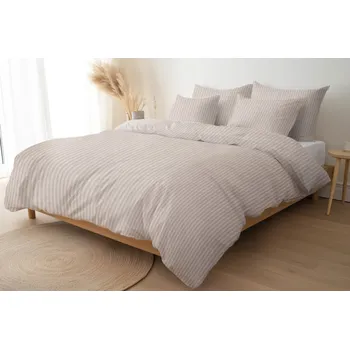 Povlečení Tom Linen Lněné povlečení s Pruhy z přírodního lnu Velikost: 140x200, 70x50