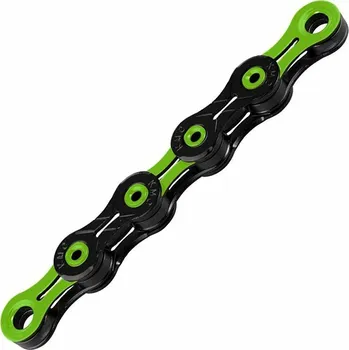 Řetěz na kolo KMC DLC 10 Super Light, zeleno/černý