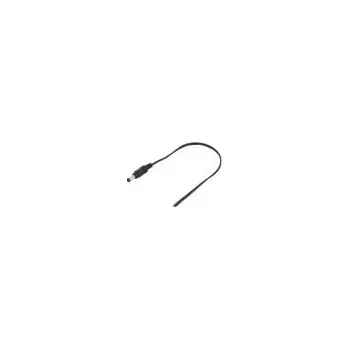 elektrický kabel MFG Kabel 2x0,5mm2 vodiče,DC 5,5/2,1 zástrčka přímý černá 0,25m