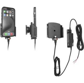 Brodit držák do auta na Apple iPhone 15 Pro/iPhone 15, nastavitelný, tl.8-12mm, se skrytým nabíjením, doprava ZDARMA!