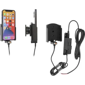 Brodit držák do auta na Apple iPhone 12 Mini, 2xUSB (QC3.0/2,4A), se skrytým nabíjením, doprava ZDARMA!