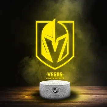 Lampička Great Branding Led Světlo Vegas Golden Knights NHL
