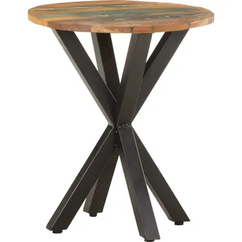 Konferenční stolek vidaXL Odkládací stolek 48 x 48 x 56 cm masivní recyklované dřevo [320658]