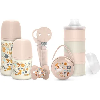 dudlíky SUAVINEX novorozenecký set WONDERLAND růžová