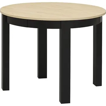 Jídelní stůl Stůl Bernardin - Black Red White - BRW Dub Artisan / Černá 95x76 cm