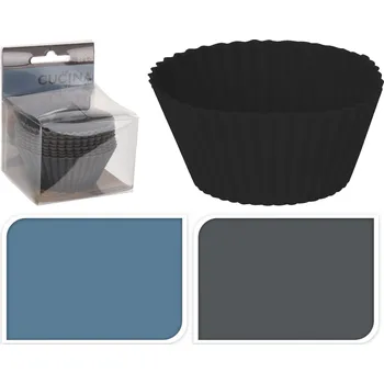 Forma na pečení košíček na pečení 70x35mm silikon mix barev (8ks)