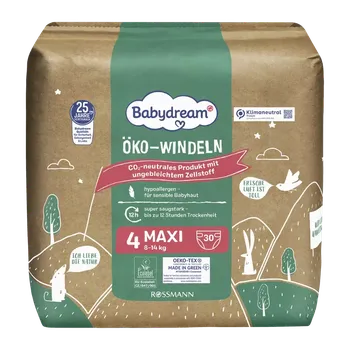 Plena Babydream Ekologické pleny Maxi, 8–14 kg, vel. 4 30 ks