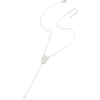 Náhrdelník IZMAEL Náhrdelník Medailon PO 39037 Stříbrná KP39037