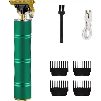 Herzberg HG-04104: Nabíjecí profesionální elektrický zastřihovač vlasů - bambusově zelený