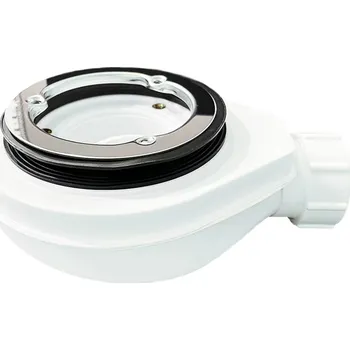 Sprchová vanička CERANO - Sifon sprchové vaničky 90mm - krátký - DN40 - příruba nerez