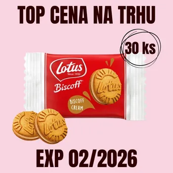 Čokoláda NUTSMAN Lotus Biscoff Plněné sušenky Biscoff Cream 30x10 g EXP 02/2026