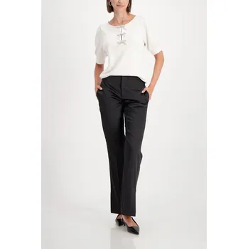 Dámská halenka Halenka Monari 809413 s mašlí béžová Velikost: 42