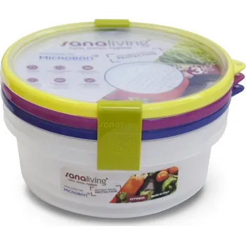 Termobox Box na svačinu Omada Sanaliving Box Set 3x o18x6,5cm/1L