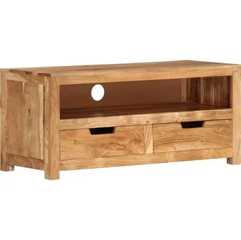 Televizní stolek vidaXL TV skříňka 88 x 35 x 40 cm masivní akáciové dřevo [338433]