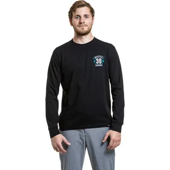 Pánská móda Meatfly pánské tričko s dlouhým rukávem Blackheart Skull Black | Černá | Velikost XL | 100% bavlna