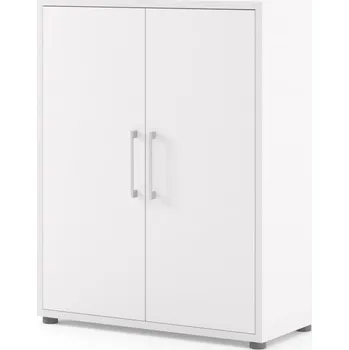 Šatní skříň Skříň Modulo 89 x 40 x 113 cm, dveře dřevo, bílá