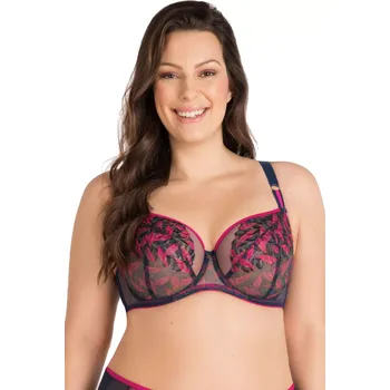 Dámské oblečení Dámská podprsenka 789 Kayla - GORSENIA tmavě modrá 65/G