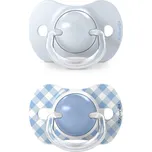 SUAVINEX dudlík SX PRO fyziologický WILD & FREE 0/6m 2 ks modrá