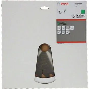Pilový kotouč BOSCH Pilový kotouč Optiline Wood 216x30x2.6/1.6;22 zubů 2608838410