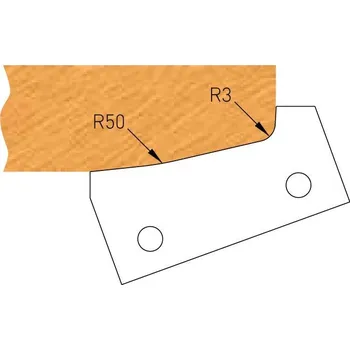 Profilový nůž pro výplňové frézy - F635-3