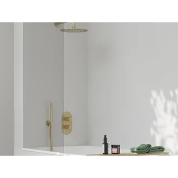 Vodovodní baterie Ravak Espirit sprchová baterie termostatická podomítková 3 cestná bez tělesa Gold Brushed zlatá X070613