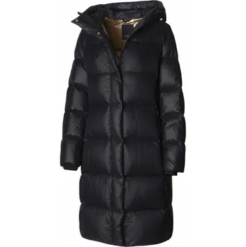 ROCKANDBLUE BONNIE COAT 105 cm - Černý péřový kabát oversize 40