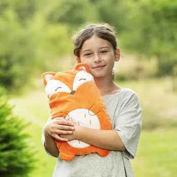 Dekorativní polštářek Plyšový polštářek 2v1, Liška 497113