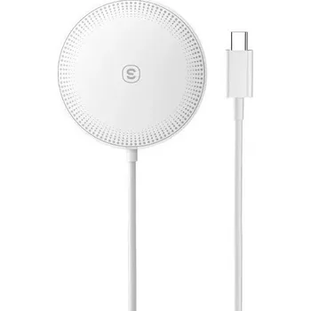 Essager Magnetická bezdrátová nabíječka 15W Bílá