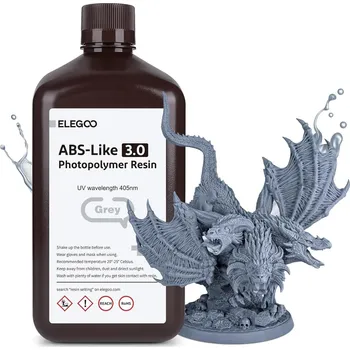 3D tisk ELEGOO ABS-like Resin V3.0 2KG, Grey