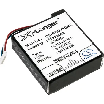 Baterie pro Gopro Hero 7 Silver / White, 1100 mAh, Li-Ion